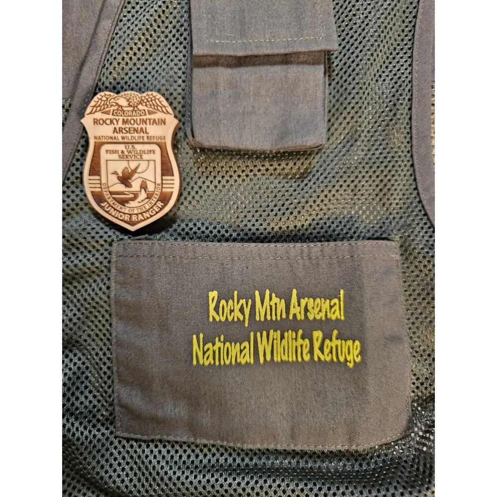 The Wild Wild West Junior Ranger Vest Rocky Mountain Nation Park Youth Size XL - Picture 3 of 7